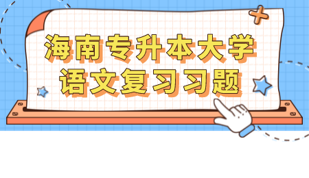 海南专升本大学语文复习习题.png