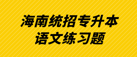 海南统招专升本语文练习题.png